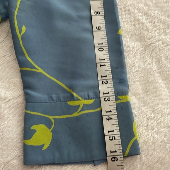 Peter Nygard 100% silk button down blouse printed 3/4 sleeved size 10 - Picture 6 of 7